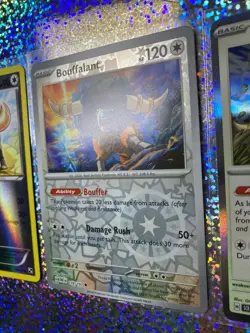 Pokemon Reverse Holo Bouffalant: Black & White 90/114; Obsidian Flames 174/197 - Image 4