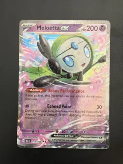 Meloetta Ex #44 Double Rare NM - Pokemon TCG: Scarlet and Violet Black Bolt 2025 - Image 1