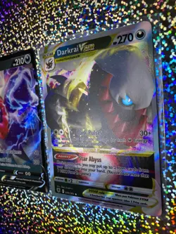 Pokemon TCG Astral Radiance: Full Art 099/189 Darkrai VSTAR; 098/189 Darkrai V - Image 3