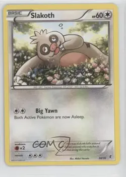 Slakoth Pokemon XY Furious Fists #81 0k3a - Image 1