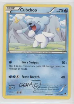 Cubchoo Pokemon XY Furious Fists #21 15fy - Image 1