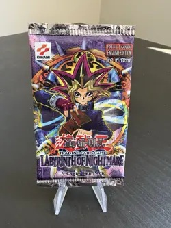 YuGiOh! Labyrinth of Nightmare 1st Edition Booster Pack Factory Sealed English - Image 1