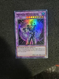 Yugioh - Masked HERO Acid TOCH-EN045 NM Unlimited Super Rare - Image 1