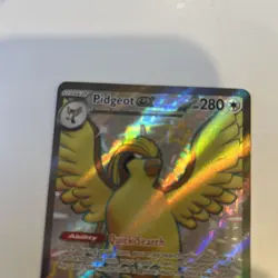 Shiny Pidgeot ex 221/091 Paldean Fates Holo Secret Ultra Rare Pokemon Card NM - Image 4