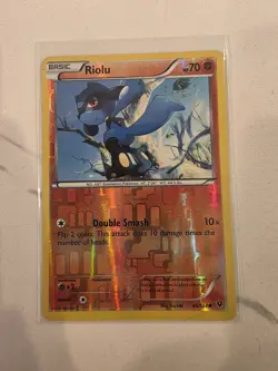Pokemon Card - RIOLU 45/124 - XY Fates Collide - Reverse Holo - LP - Image 1