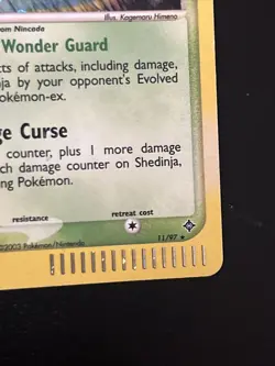 Pokemon Shedinja Dragon Card 11/97 Holo Rare TCG 🌀 Swirl - Image 4