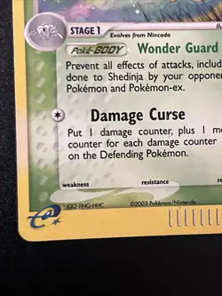 Pokemon Shedinja Dragon Card 11/97 Holo Rare TCG 🌀 Swirl - Image 5