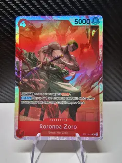 ST21-015 Roronoa Zoro : Super Rare Foil English One Piece TCG Card - Image 1