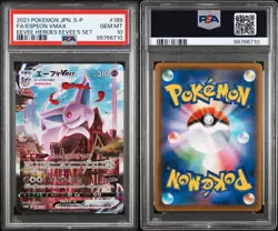 Pokemon Espeon VMAX Eevee Heroes Bx. Full Art Promo #189/S-P PSA 10 Gem Mint - Image 3