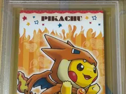 PSA 10 Poncho Pikachu Charizard Pokemon Japanese XY Promo Business Card 2016 - Image 2
