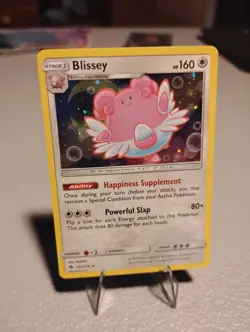 Blissey 153/214 Cosmos Holo Rare Promo Sun & Moon Lost Thunder Pokemon Card NM - Image 1