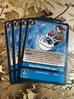 Digimon Card Game Playset Unique Emblem: Poseidia Lagoon BT22-096 U Cyber Eden - Image 1