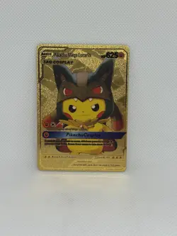Pikachu Mega Lucario Gold Foil Card - Image 1