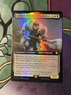 Ardbert, Warrior of Darkness (Extended Art) FOIL MTG Final Fantasy NM - Image 1