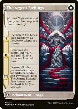X 1 Elesh Norn / The Argent Etchings NM March of the Machine MOM 012 MTG Magic - Image 2