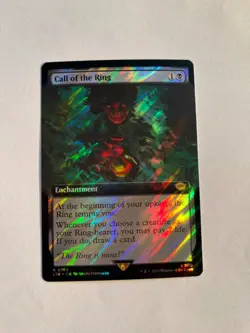 Call of the Ring NM (Extended Art) (Surge Foil) Universes Beyond LOTR MTG - Image 1