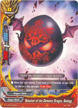 Future Card Buddyfight Retainer of the Demonic Dragon, Badegg D-CBT/0044EN U - Image 1