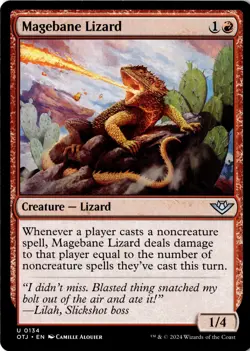 Magebane Lizard Non-Foil Outlaws of Thunder Junction 134 NM MTG - Image 1