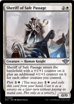 Sheriff of Safe Passage Non-Foil Outlaws of Thunder Junction 29 NM MTG - Image 1