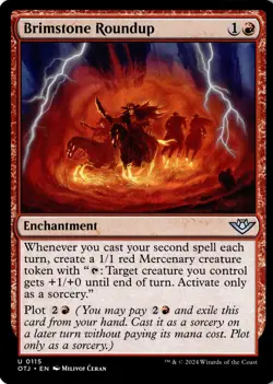 Brimstone Roundup Non-Foil Outlaws of Thunder Junction 115 NM MTG - Image 1