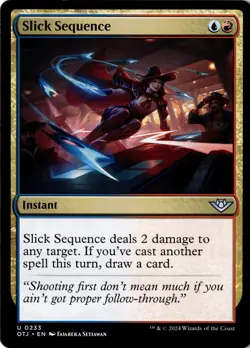 Slick Sequence Non-Foil Outlaws of Thunder Junction 233 NM MTG - Image 1
