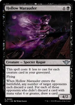 Hollow Marauder Non-Foil Outlaws of Thunder Junction 90 NM MTG - Image 1