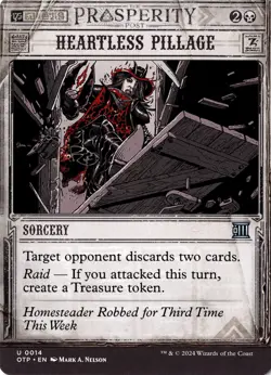 Heartless Pillage Non-Foil Outlaws of Thunder Junction: Breaking News 14 NM MTG - Image 1