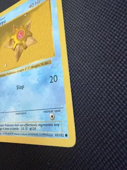 Pokemon Staryu 65/102 1st Edition Shadowless Base Set Card Unplayed Near Mint - Image 5