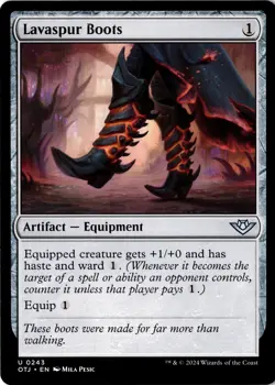 Lavaspur Boots Non-Foil Outlaws of Thunder Junction 243 NM MTG - Image 1