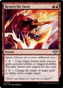 Return the Favor Non-Foil Outlaws of Thunder Junction 142 NM MTG - Image 1