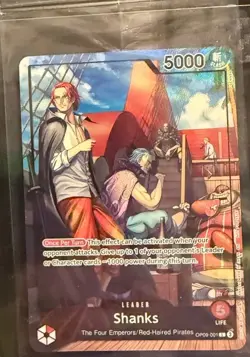 One Piece Shanks Leader PSA Promo Card Exclusive OP09-001 Sealed - Image 1