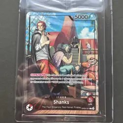 One Piece Shanks Leader PSA Promo Card Exclusive OP09-001 Sealed - Image 1