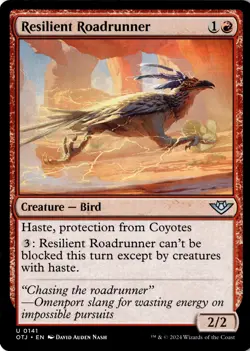 Resilient Roadrunner Non-Foil Outlaws of Thunder Junction 141 NM MTG - Image 1