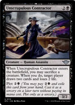 Unscrupulous Contractor Non-Foil Outlaws of Thunder Junction 112 NM MTG - Image 1