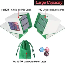 MTG Deck Box for Commander Display,Card Deck Case Fits 100 Double Sleeved Cards, - Image 3