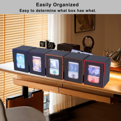MTG Deck Box for Commander Display,Card Deck Case Fits 100 Double Sleeved Cards, - Image 4