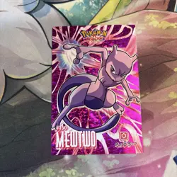 Pokemon Mewtwo #150 Database Attacks Set Pink Shattered Holo - Image 1