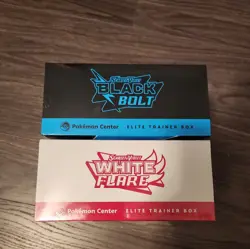 Pokemon TCG Black Bolt And White Flare Pokemon Center ETB’s - SET - Image 3