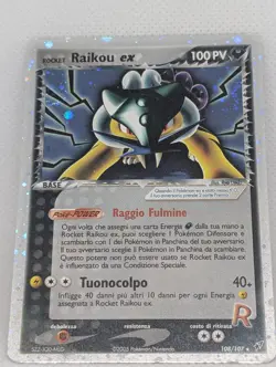 Rocket's Raikou ex 108/107 Deoxys Holo Rare Pokemon TCG Nintendo ITALIAN LP+ - Image 3