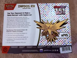 Pokemon TCG Scarlet & Violet 151 Factory Sealed Zapdos Ex Collection Box! - Image 2