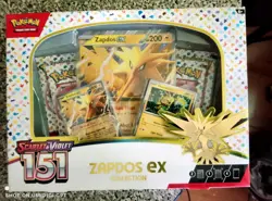Pokemon TCG Scarlet & Violet 151 Factory Sealed Zapdos Ex Collection Box! - Image 1