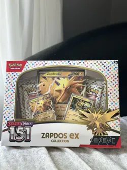 Pokemon TCG Scarlet & Violet 151 Factory Sealed Zapdos Ex Collection Box! - Image 1