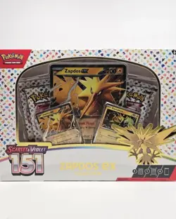 Pokemon TCG Scarlet & Violet 151 Factory Sealed Zapdos Ex Collection Box! - Image 1