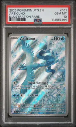 2025 Pokemon JTG EN-Journey Together Articuno #161 Illustration Rare PSA 10 - Image 1