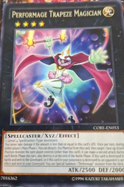 Performage Trapeze Magician CORE-EN053 Rare Unlimited YuGiOh TCG Card - Image 1