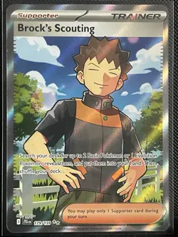 Brock's Scouting 179/159 Full Art - Pokemon Journey Together NM - Image 1
