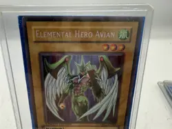VINTAGE YU-GI-OH 1996 ELEMENTAL HERO AVIAN EHC1-EN001 YUGIOH - Image 3