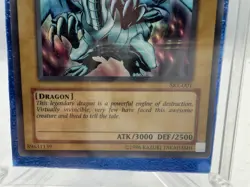 VINTAGE YU-GI-OH 1996 BLUE-EYES WHITE DRAGON HOLO SKE-001 YUGIOH * - Image 3