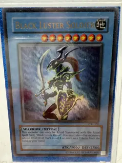 VINTAGE YU-GI-OH 1996 BLACK LUSTER SOLDIER SYE-024 YUGIOH - Image 2