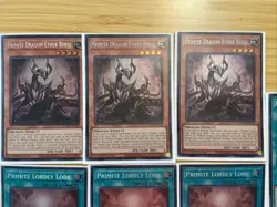 YuGiOh PRIMITE Core 3x LORDLY LODE 1ST Ed Secret Rare BLMM Ether Beryl Drillbeam - Image 2